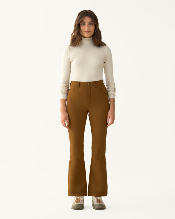 Kick Flare Trousers - Madrone