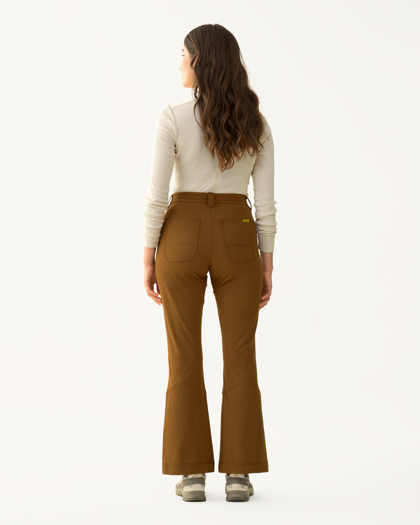 Kick Flare Trousers - Madrone