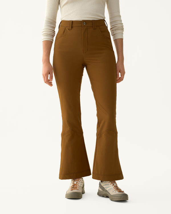 Kick Flare Trousers - Madrone