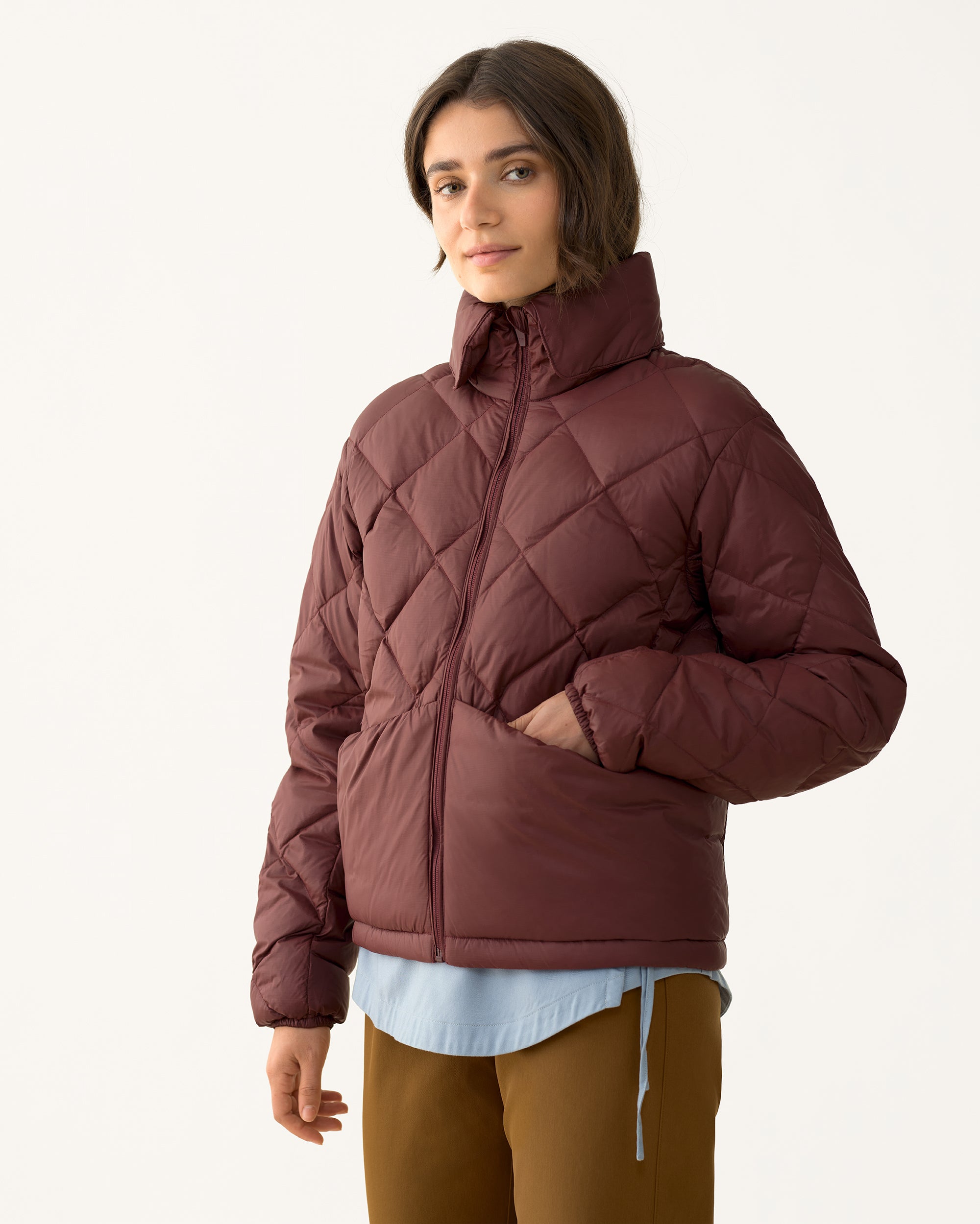  ダークブラウン ナイロンジャケット XL Packable Down Puffer 02 - Obsidian – Hikerkind
