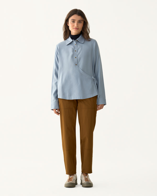 Front Field Flannel Shirt - Bluet