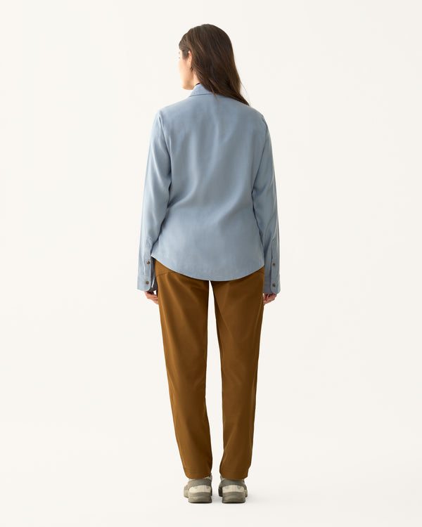 Front Field Flannel Shirt - Bluet