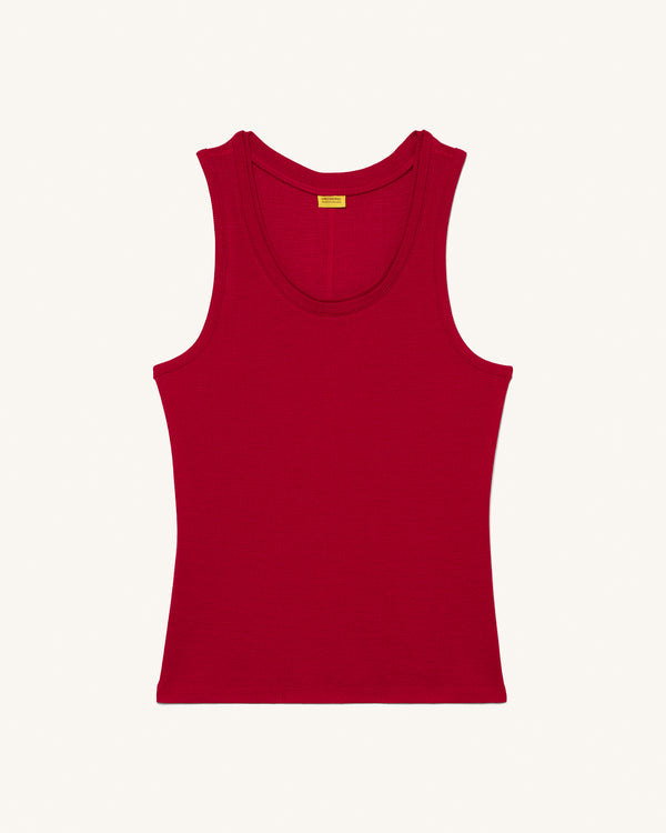 Ribbed Merino Tank - Rowan