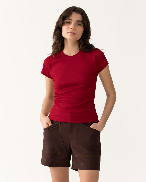 Ribbed Merino T-Shirt - Rowan